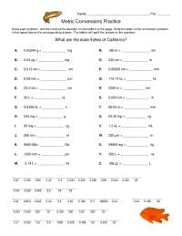 Conversions Practice Problems | Exercises Earth science | Docsity