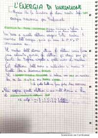 Che cosa si intende per energia di ionizzazione Appunti di Chimica