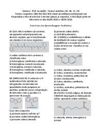 Exercícios de Aprendizagem Avaliativa.