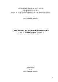 “O PORTIFÓLIO COMO INSTRUMENTO DE REGISTRO E ...