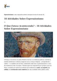 10 Atividades Sobre Expressionismo