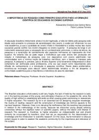 a importância da pesquisa como princípio educativo ...