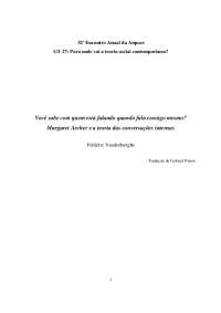 Teoria Morfogenética da Sociedade e Cultura: Análise de Archer