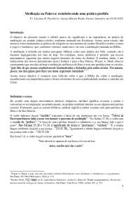 Meditação na Palavra de Deus: Importância e Prática