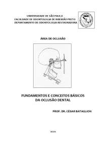 FUNDAMENTOS E CONCEITOS BÁSICOS DA OCLUSÃO ...