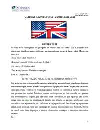 Notas de Inglês 2013.1 - Estrutura do Verbo 'to be' e Horas