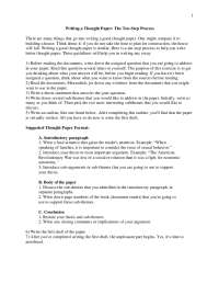 Writing a Thought Paper: A Comprehensive Ten-Step Process
