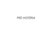 PRÉ-HISTÓRIA