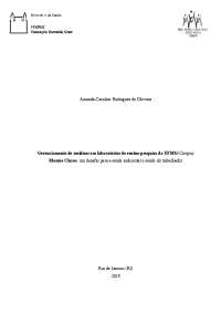 Desafio do Gerenciamento de Resíduos em Laboratórios da UFMG/Campus Montes Claros: Saúde A