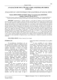 Eficácia de Nova Técnica de Anestesia do Nervo Lingual sem Dessensibilização