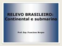 RELEVO BRASILEIRO: Continental e submarino