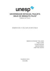 A VELA QUE LEVANTA ÁGUA! - UNESP