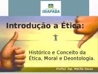 Introdução a ética na saúde