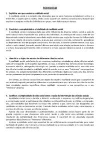 REALIDADE SOCIAL - 12 ano | Resumos Sociologia | Docsity