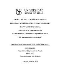 Contaminación Petrolera en la Región Amazonas: Un Problema de Responsabilidad Social