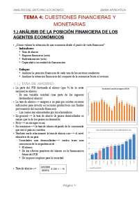 Análisis Económico: Preguntas Financieras y Monetarias - Prof. Zumalde