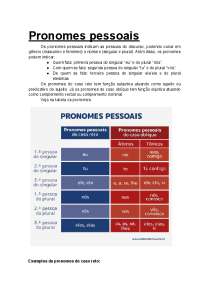 Pronomes pessoais e possesivos-básico