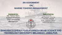 Marine Fisheries Management