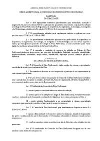 Regulamento para Processos Disciplinares ao Código de Ética Profissional
