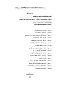 Benzodiazepínicos - Resumo de Psiquiatria