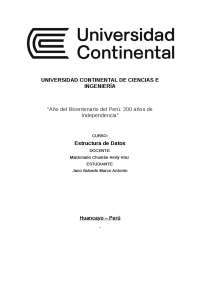 Implementación de Estructuras de Datos en C++ - Prof. Campos