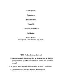 Conducta profesional