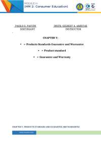 Understanding Product Standards, Guarantees, and Warranties in Consumer Education