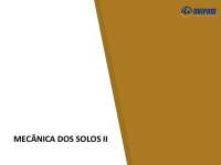 Água no solo - Permeabilidade dos solos