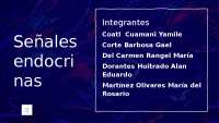 Señales y Señalización en el Sistema Endocrino