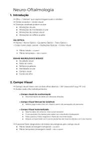 Neuro-Oftalmologia - Resumo