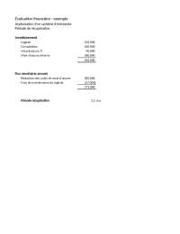 exemple de faisabilité excel