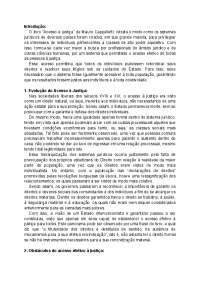 Resumo do livro Acesso à Justiça