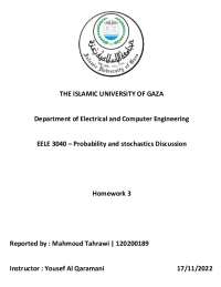 probability an stochastics assignment 3
