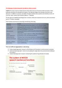 Riassunto del programma di Lingua e Traduzione Inglese III