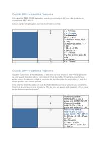 Exercícios de Matemática Financeira: Juro Simples e Composto