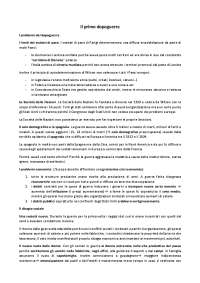 Il primo dopoguerra | Schemi e mappe concettuali di Storia | Docsity