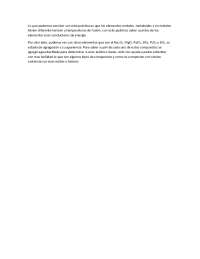 Práctica química: Determinación de propiedades de compuestos inorgánicos - Prof. Soto Pere