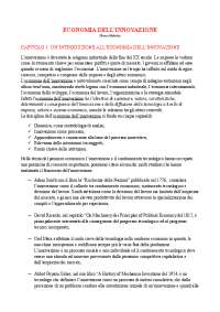 Riassunto Economia dell'Innovazione | Franco Malerba