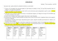 Comunicado Semanal: Revisión y Preparativos para Despedida de Quinto a Sexto - Prof. Quisp