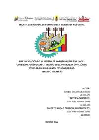 Implementacion de sistema de inventario