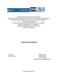 Análisis del Petróleo: Importancia, Origen y Usos