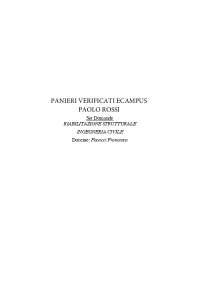 Paniere RIABILITAZIONE STRUTTURALE INGEGNERIA CIVILE Docente Focacci Francesco Risposte Ch