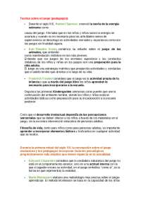 Teorías sobre el juego (pedagogos)