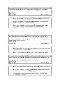 Historias de Usuario para el desarrollo de un api de inventario
