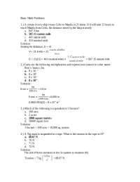 Engineering Mathematics Sample Problems with Solutions | Exercises ...