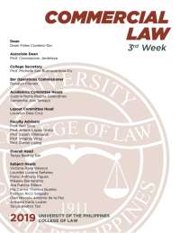 UP LAW BOC 2019 Commercial Law