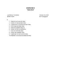 Exercise 8: Japanese Phrases
