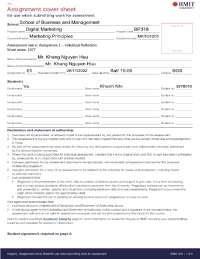 Self-reflection assignment