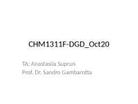 Exersises solutions for chemistry 1st year course
