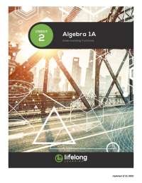 Algebra 1A Illuminate Credit 2